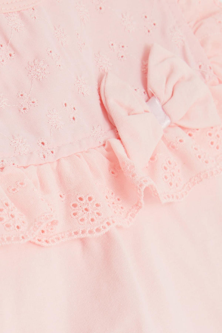 BRE Breeze Girl's T-Shirt with Fist Bow 1.5-5 Years, Pink - Istog