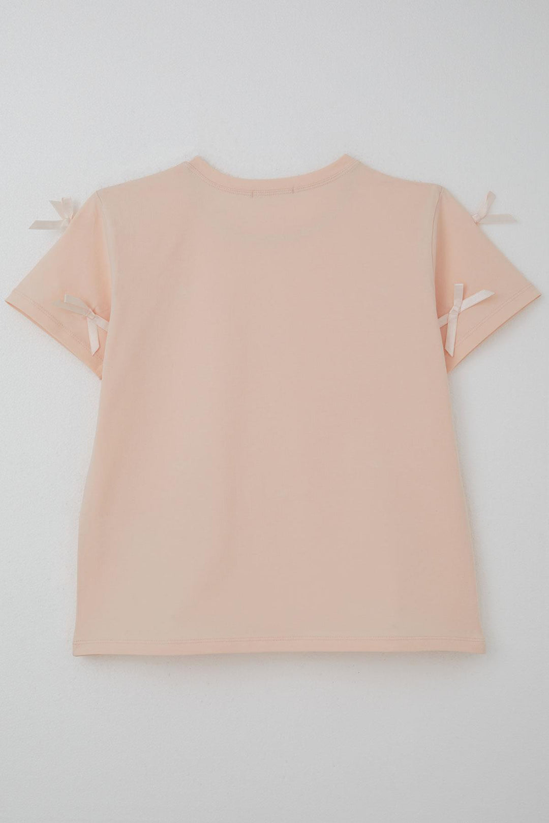 BRE Breeze Girl's T-Shirt with Bow Accessory Detail, 94 Years, Powder - Leonberg