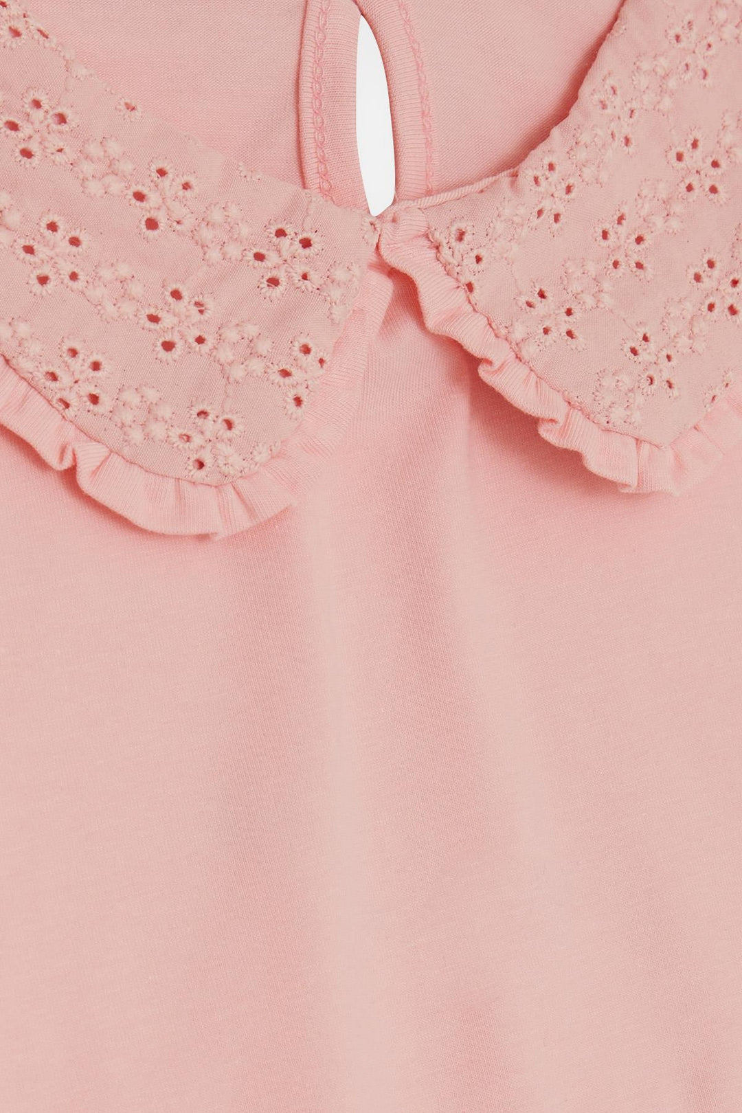 BRE Breeze Girl's T-shirt Wide Neck Embroidered Crested 50 Years, Pink - East Point