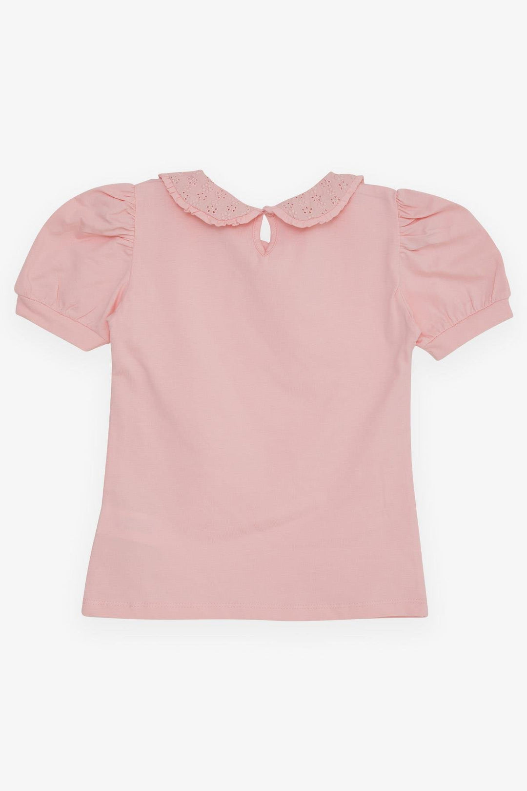 BRE Breeze Girl's T-shirt Wide Neck Embroidered Crested 50 Years, Pink - East Point