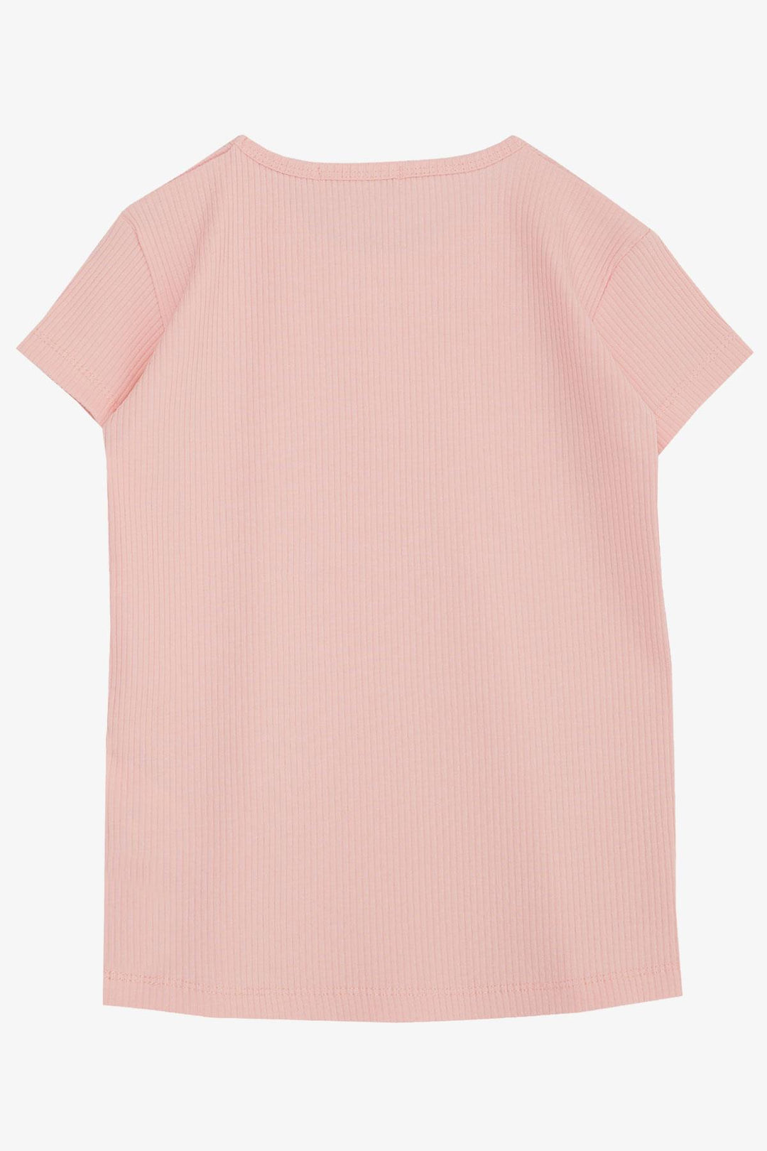 BRE Breeze Girl's T-shirt with Lace Trim and Lurex, 4-8 Years, Salmon - Reutlingen