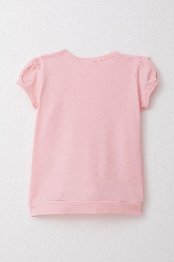 BRE Breeze Girl's T-shirt with Lace 1.5-5 Years, Pink - Ciudad Melchor Múzquiz