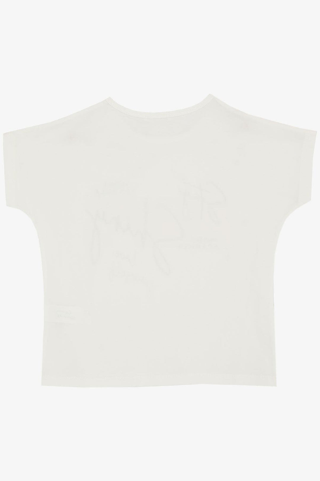 BRE Breeze Girl's T-shirt with Sparkle Theme Print 106 Years, Beige - La Seyne-sur-Mer