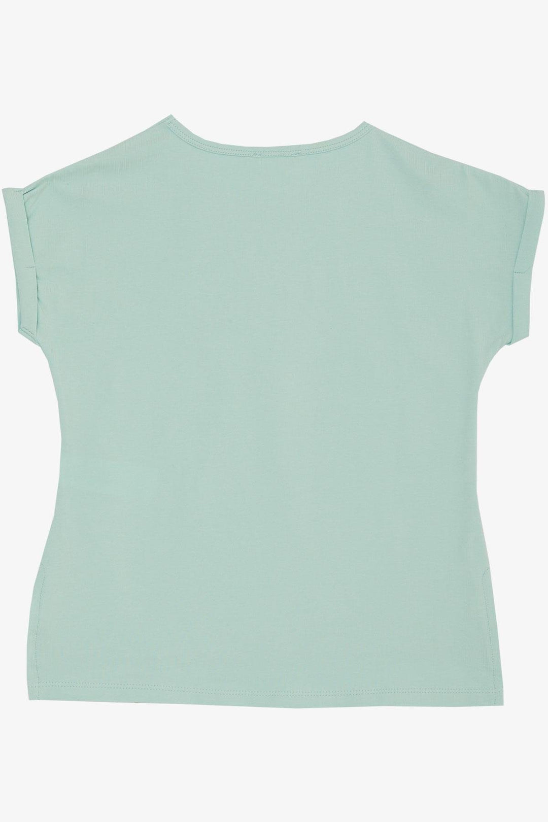 BRE Breeze Girl's T-shirt Butterfly Printed 106 Years, Aqua Green - Göppingen