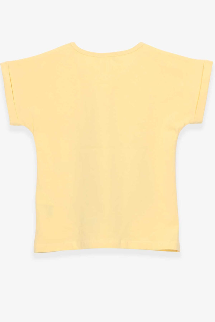 BRE Breeze Girl's T-shirt Girl Printed 84 Years, Yellow - Towson
