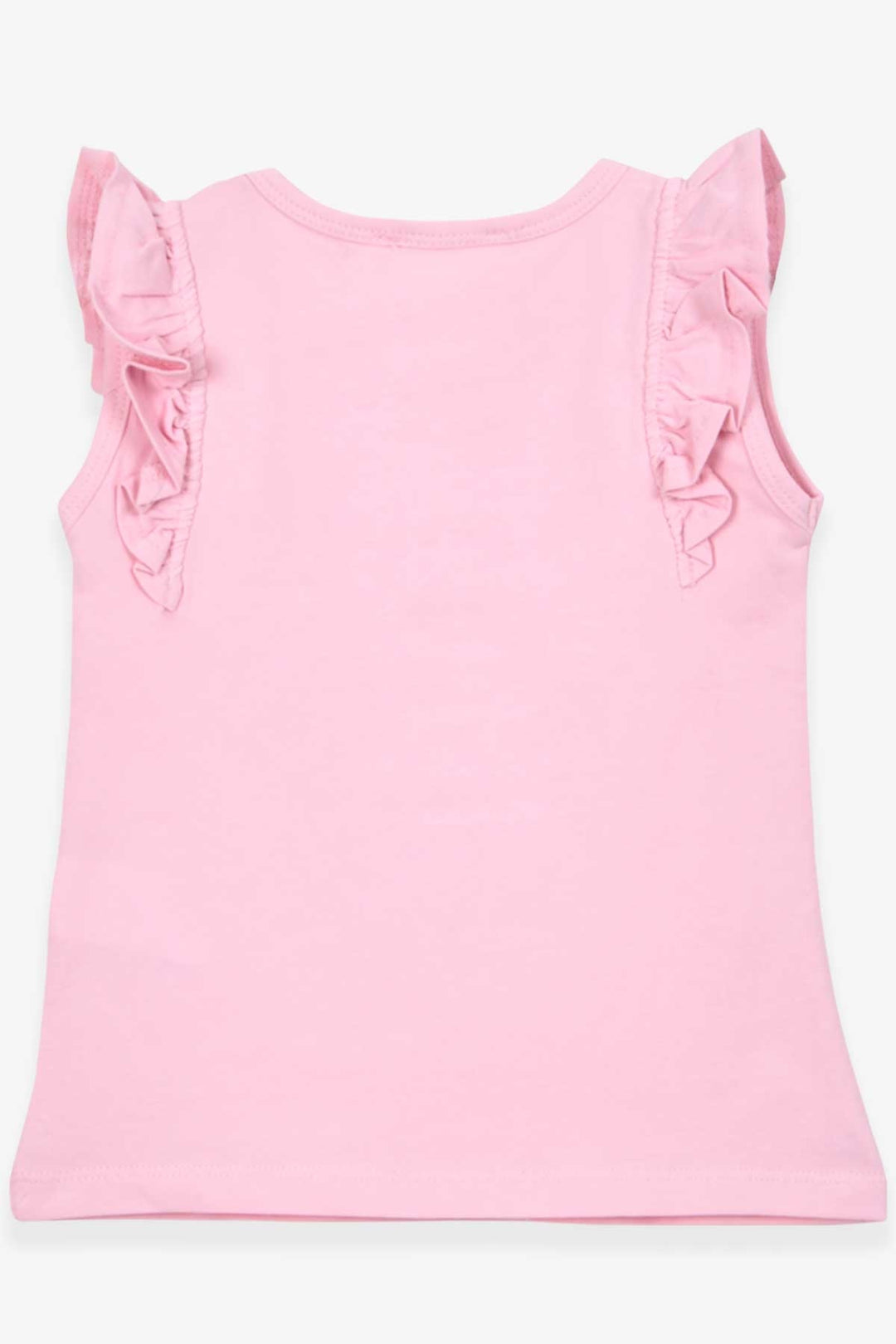 BRE Breeze Girl's T-Shirt with Frilly Sleeves, 3-7 Years, Powder - Novato