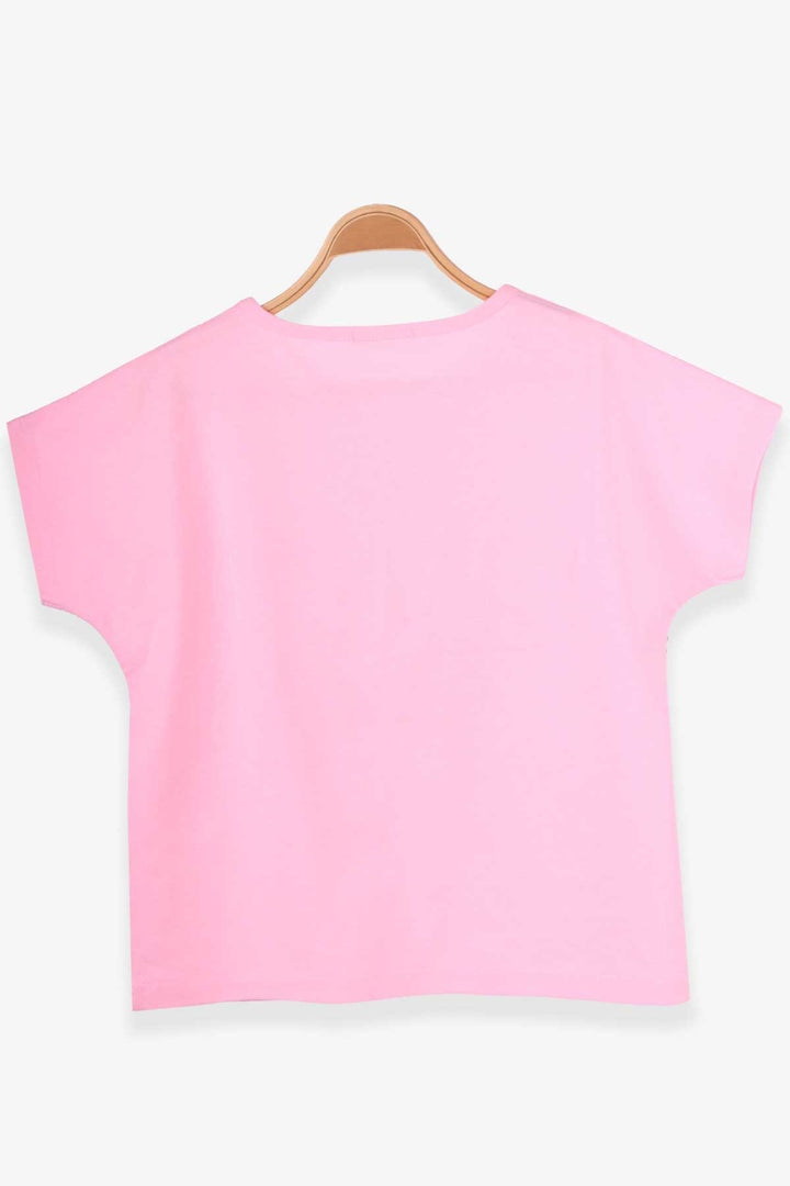 BRE Breeze Girl's T-shirt with Ribbon Print 94 Years, Powder - Löhne