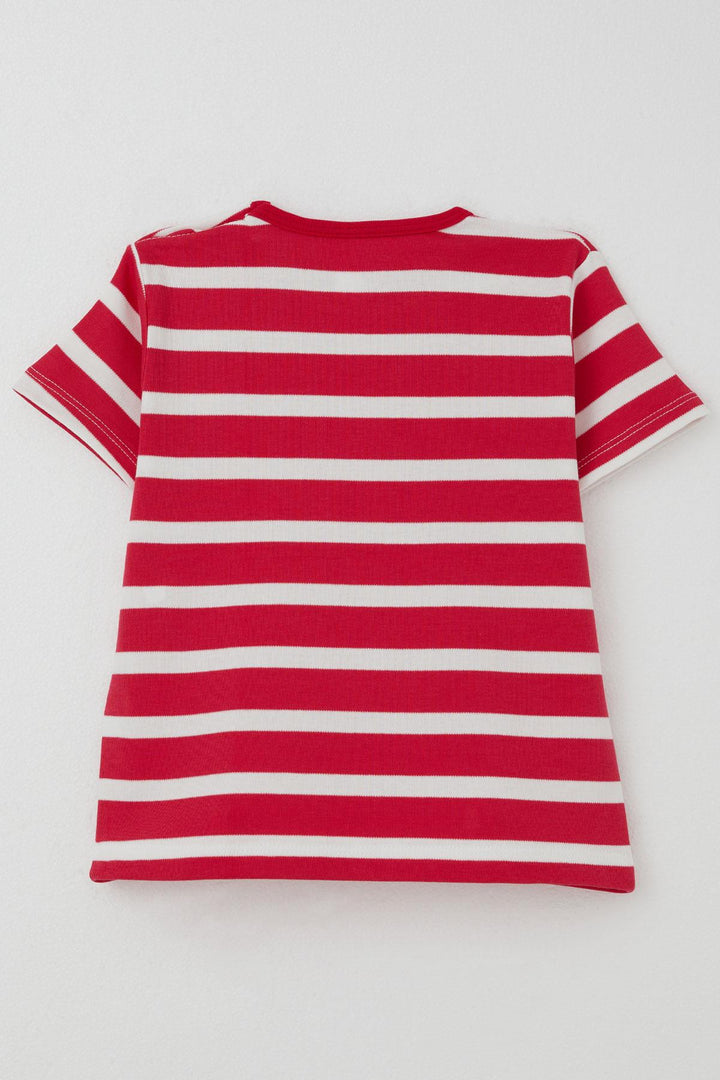 BRE Breeze Girl's T-shirt Striped 1-4 Years, Fuchsia - Chaniá