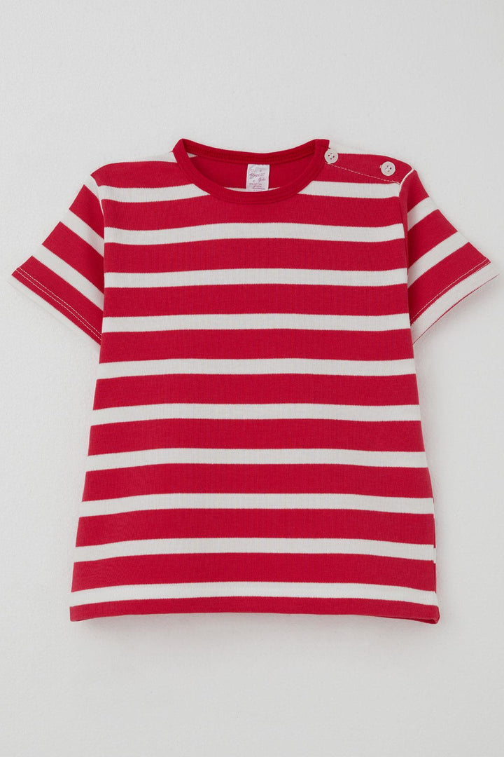 BRE Breeze Girl's T-shirt Striped 1-4 Years, Fuchsia - Chaniá