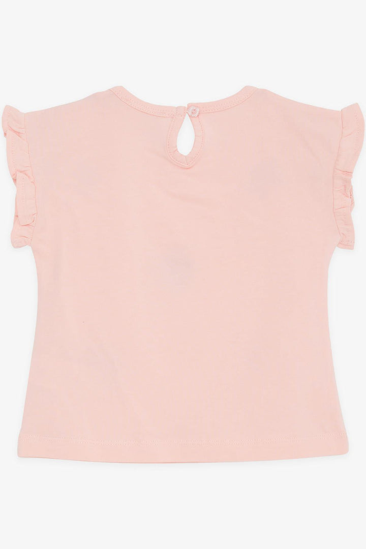 BRE Breeze Girl's T-Shirt with Sequins Colorful Strawberry Print 1.5-5 Years, Salmon - Brixton