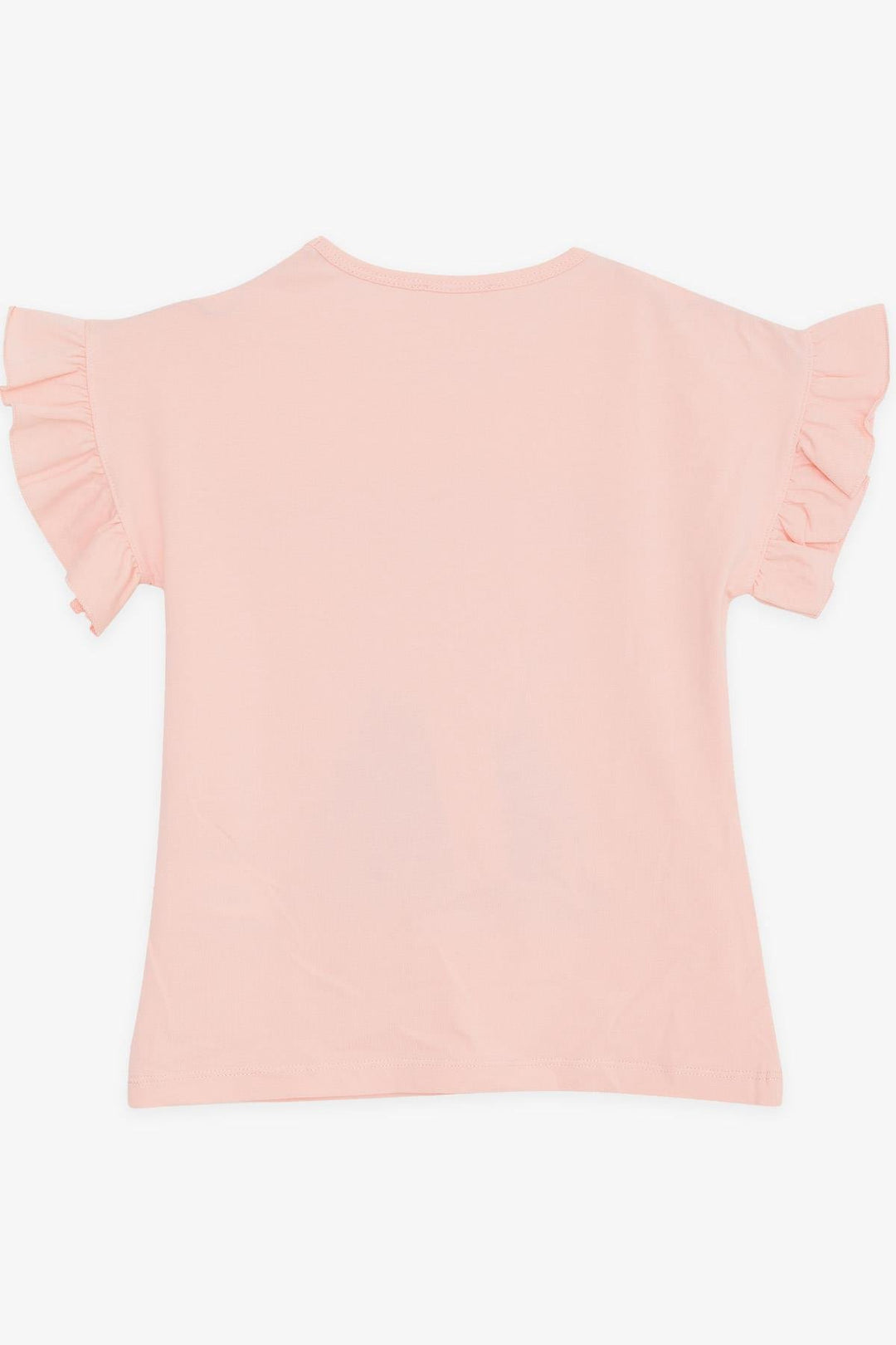 BRE Breeze Girl's T-shirt with Sequined Hat Print for Girls 82 Years, Salmon - Gotha