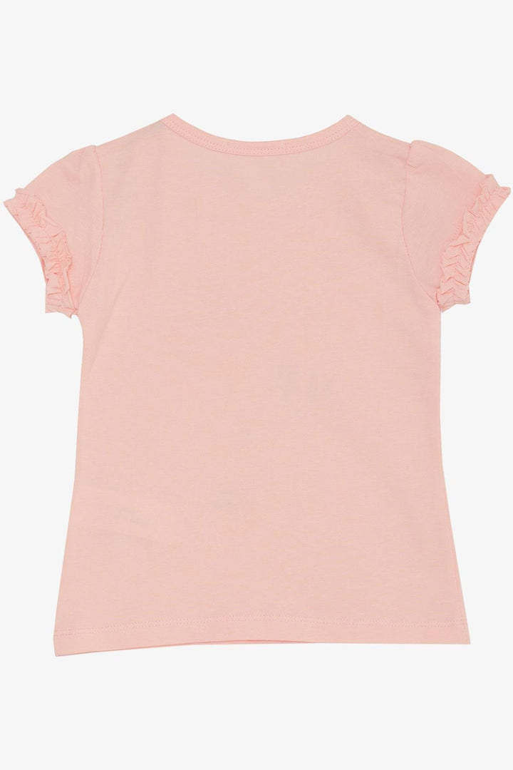 BRE Breeze Girl's T-Shirt Cute Bird Printed Heart 1-4 Years, Pink - Târgu-Mureş