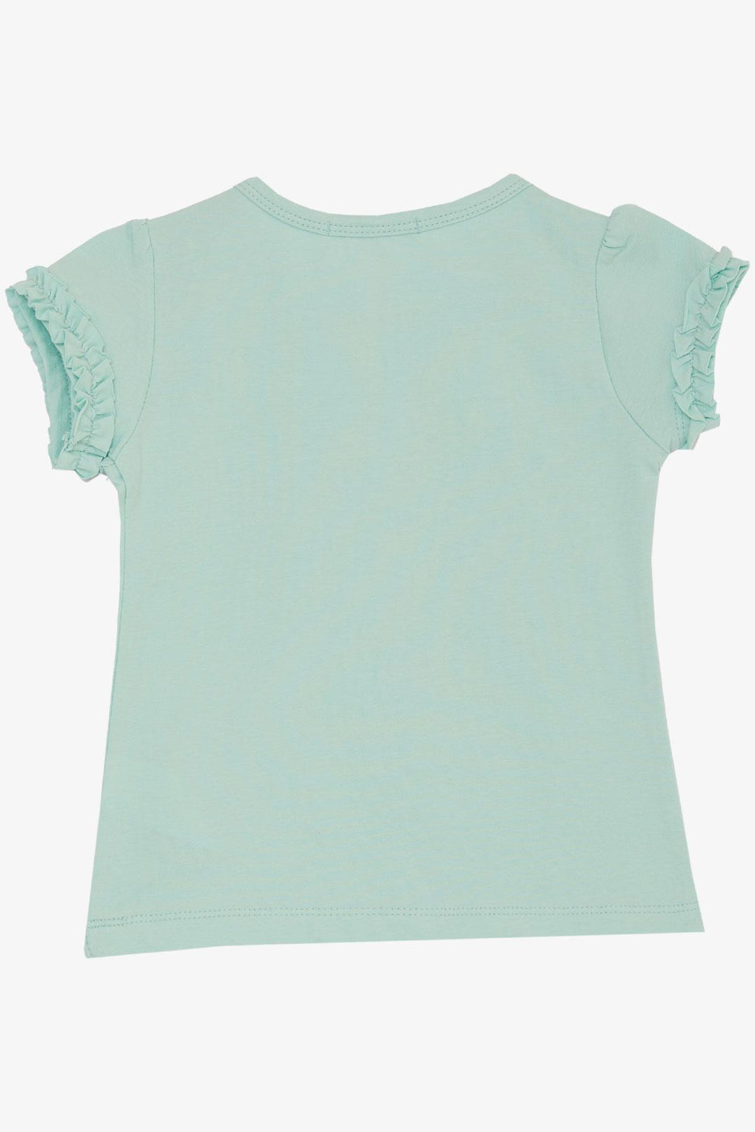 BRE Breeze Girl's T-Shirt Cute Bird Printed Heart 1-4 Years, Aqua Green - Gütersloh