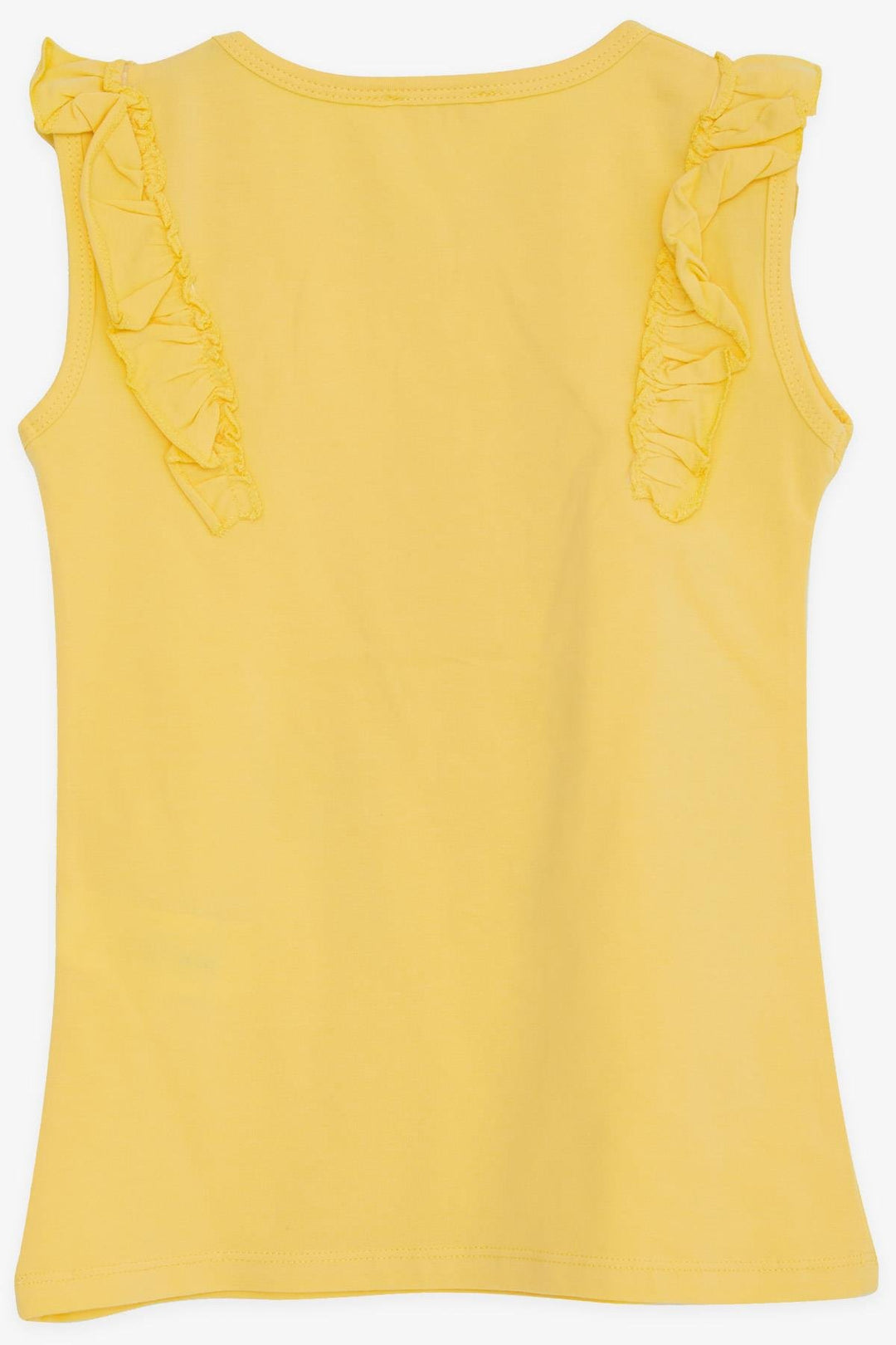 BRE Breeze Girl's T-shirt Sleeveless Lolipop Printed 4-8 Years, Yellow - Claremont
