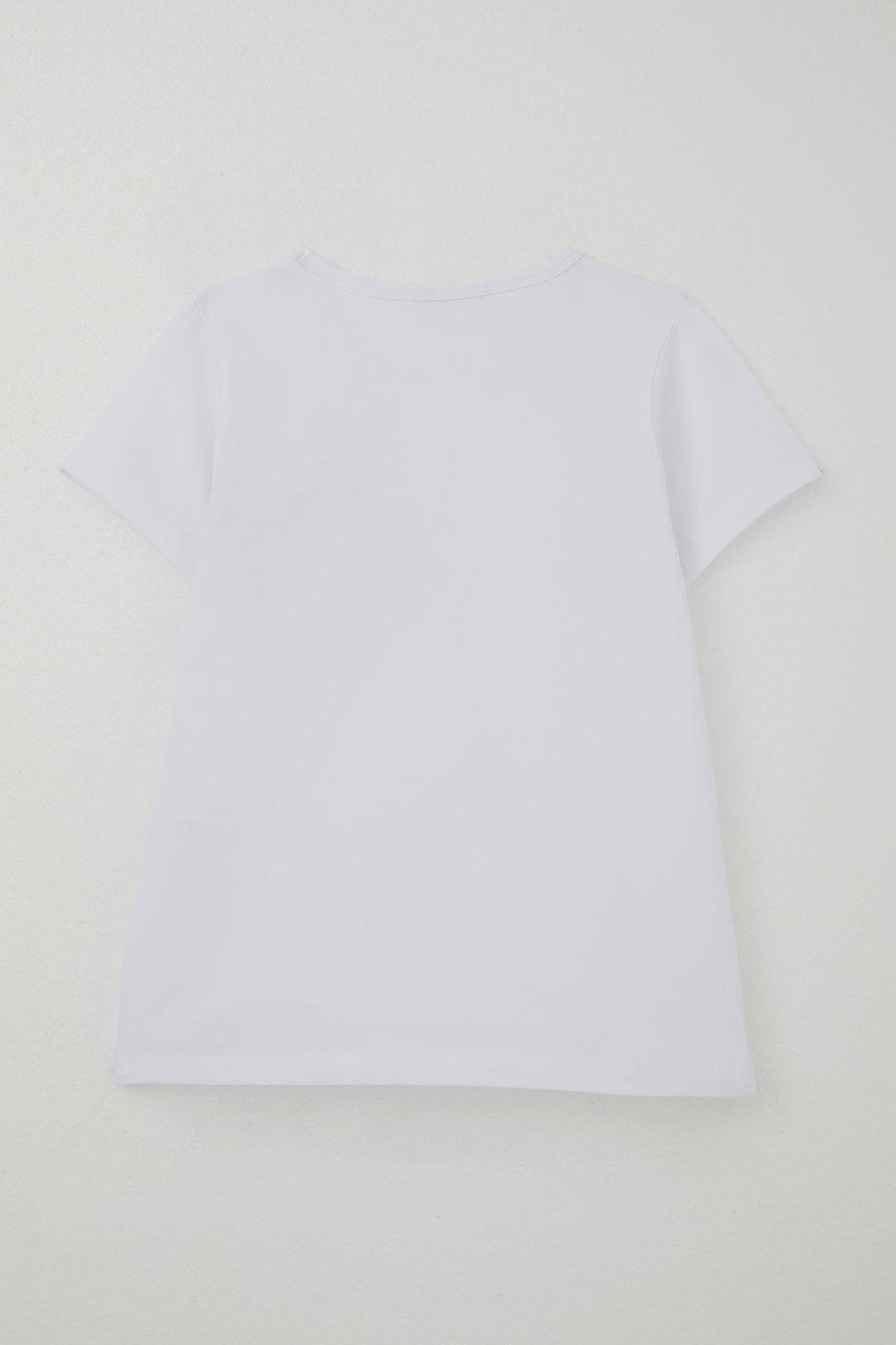 BRE Breeze Girl's T-shirt with Tulle Flower Accessories, 50 Years, White - Southend