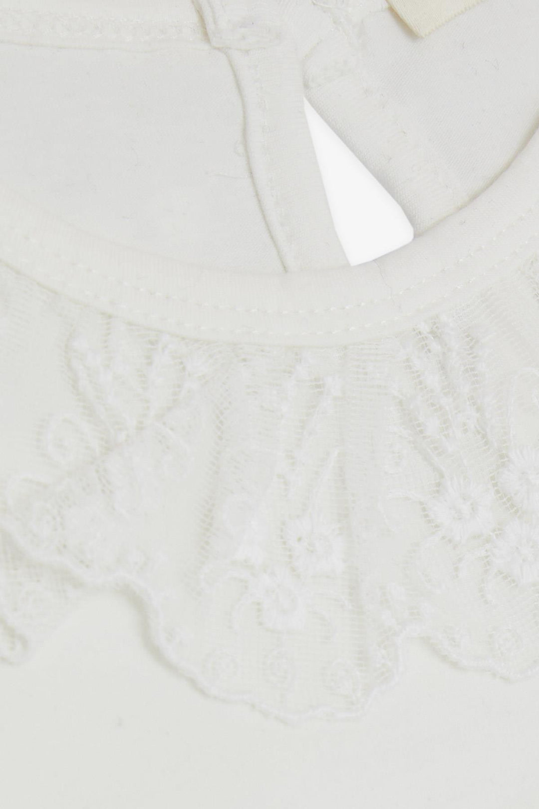 BRE Breeze Girl's T-shirt with Lace Embroidery Collar, 50 Years, Beige - Corato