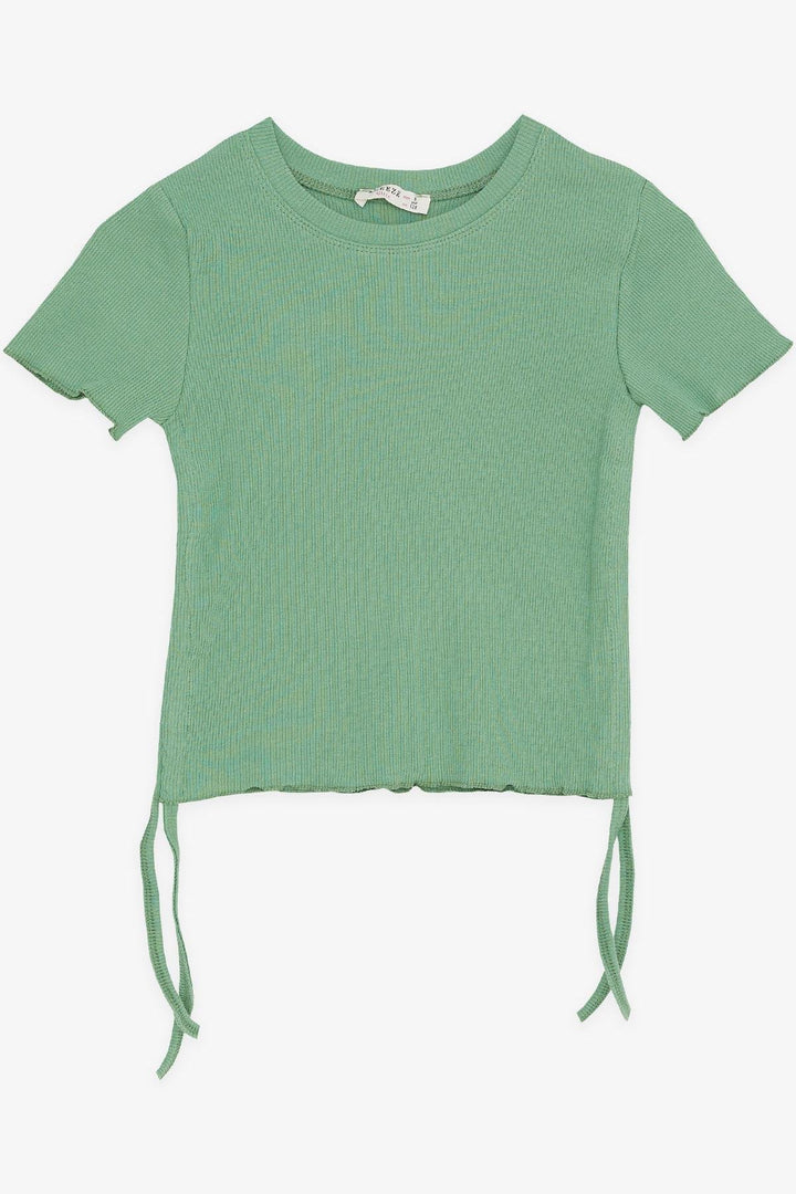 BRE Breeze Girl's T-Shirt with Ruched Sides, 84 Years, Green - Hartford