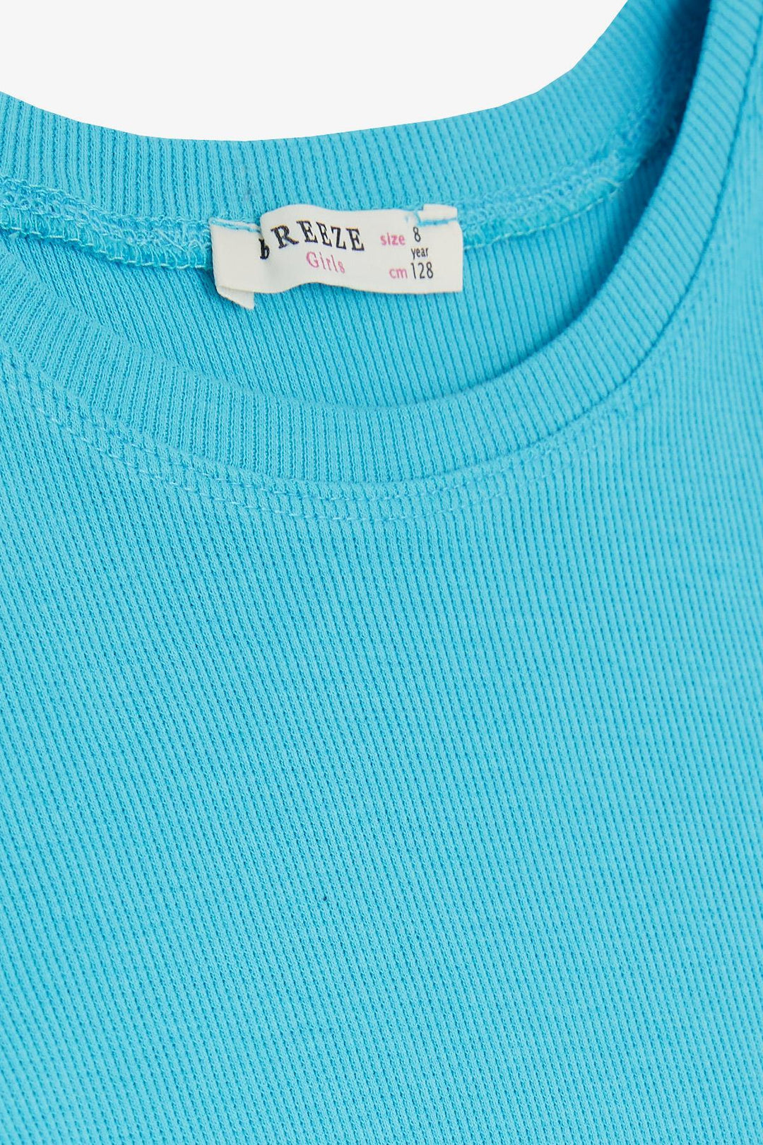 BRE Breeze Girl's T-Shirt with Ruched Sides, 84 Years, Light Blue. - Goodyear