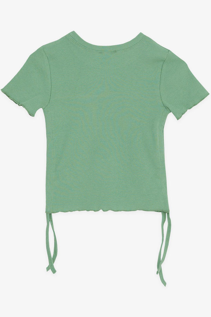BRE Breeze Girl's T-Shirt with Ruched Sides, 84 Years, Green - Hartford