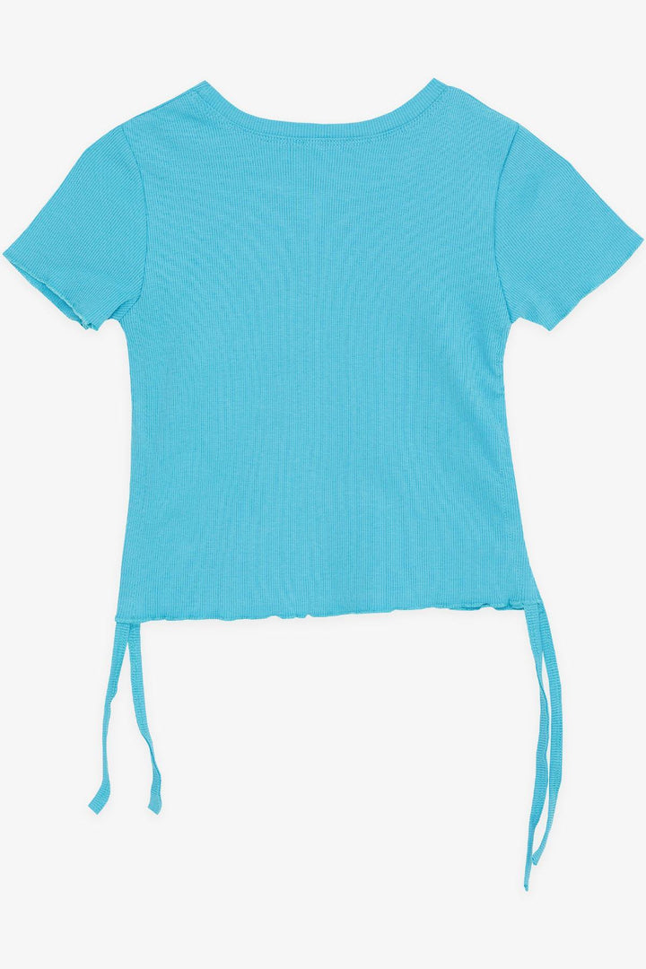 BRE Breeze Girl's T-Shirt with Ruched Sides, 84 Years, Light Blue. - Goodyear