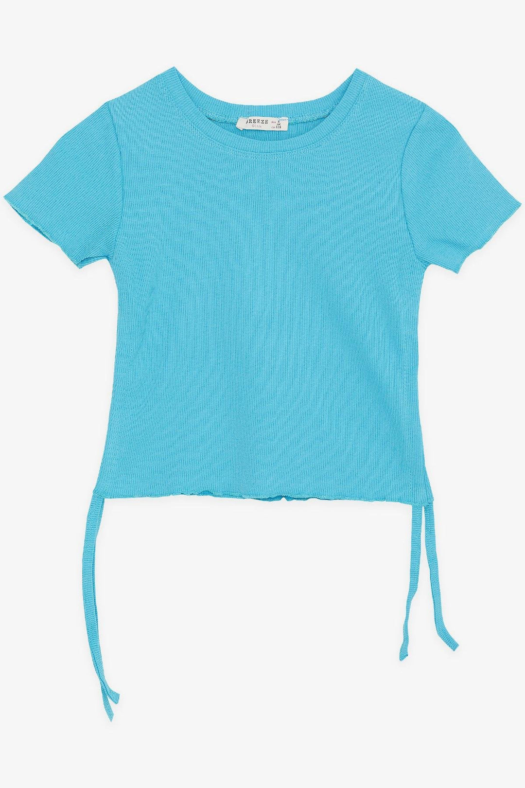 BRE Breeze Girl's T-Shirt with Ruched Sides, 84 Years, Light Blue. - Goodyear
