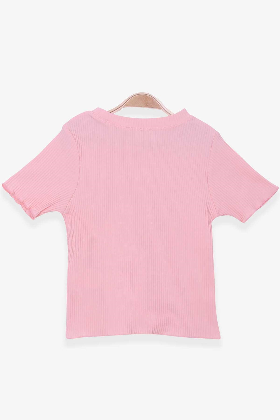 BRE Breeze Girl's T-shirt with Sequins 84 Years, Salmon - Kalinkavichy