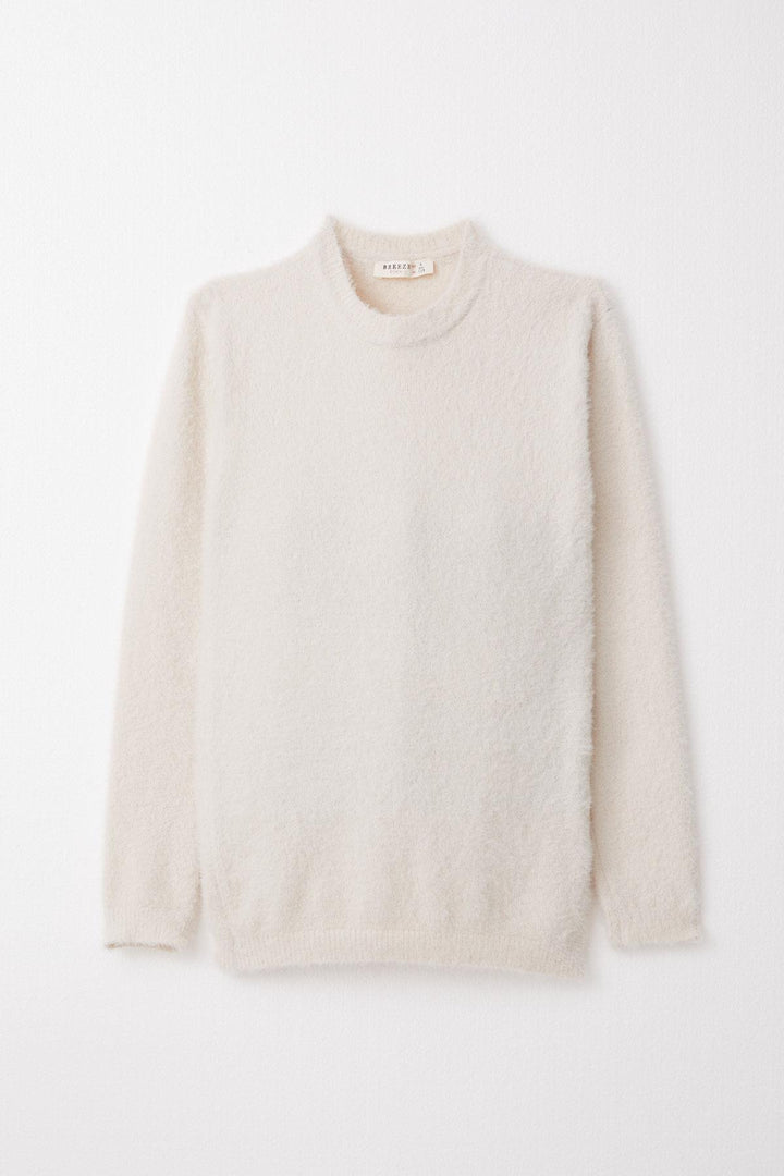 BRE Breeze Girl's Basic Sweater 84 Years, Beige - Christchurch