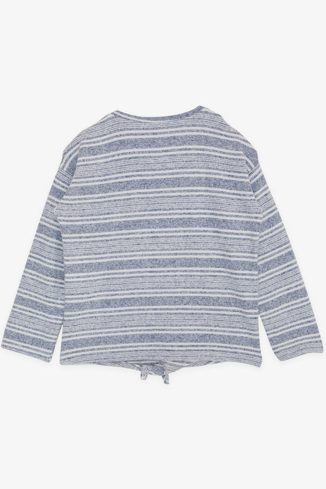 BRE Breeze Girl's Sweater with Sequined Heart Print Embroidered Writing, 94 Years, Blue - San Juan Cancuc