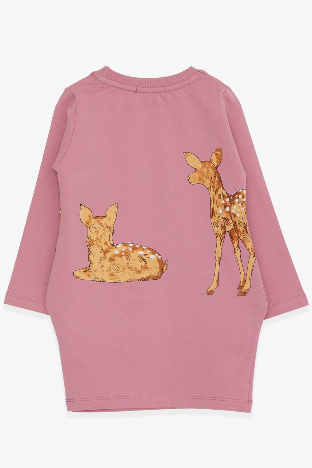BRE Breeze Girl's Tunic with Fawn Print 1.5-5 Years, Rose Pink - Schio