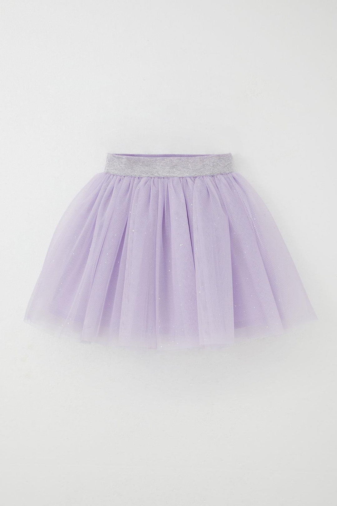 BRE Breeze Girl's Tutu Skirt with Glittery Waistband Elastic 50 Years, Lilac - Antioch