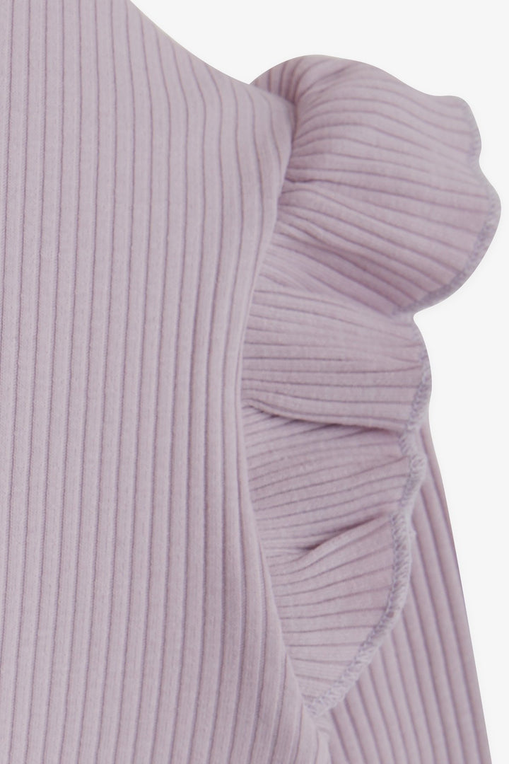BRE Breeze Girl's Long Sleeve Frilly Blouse 84 Years, Light Lilac - Troyes