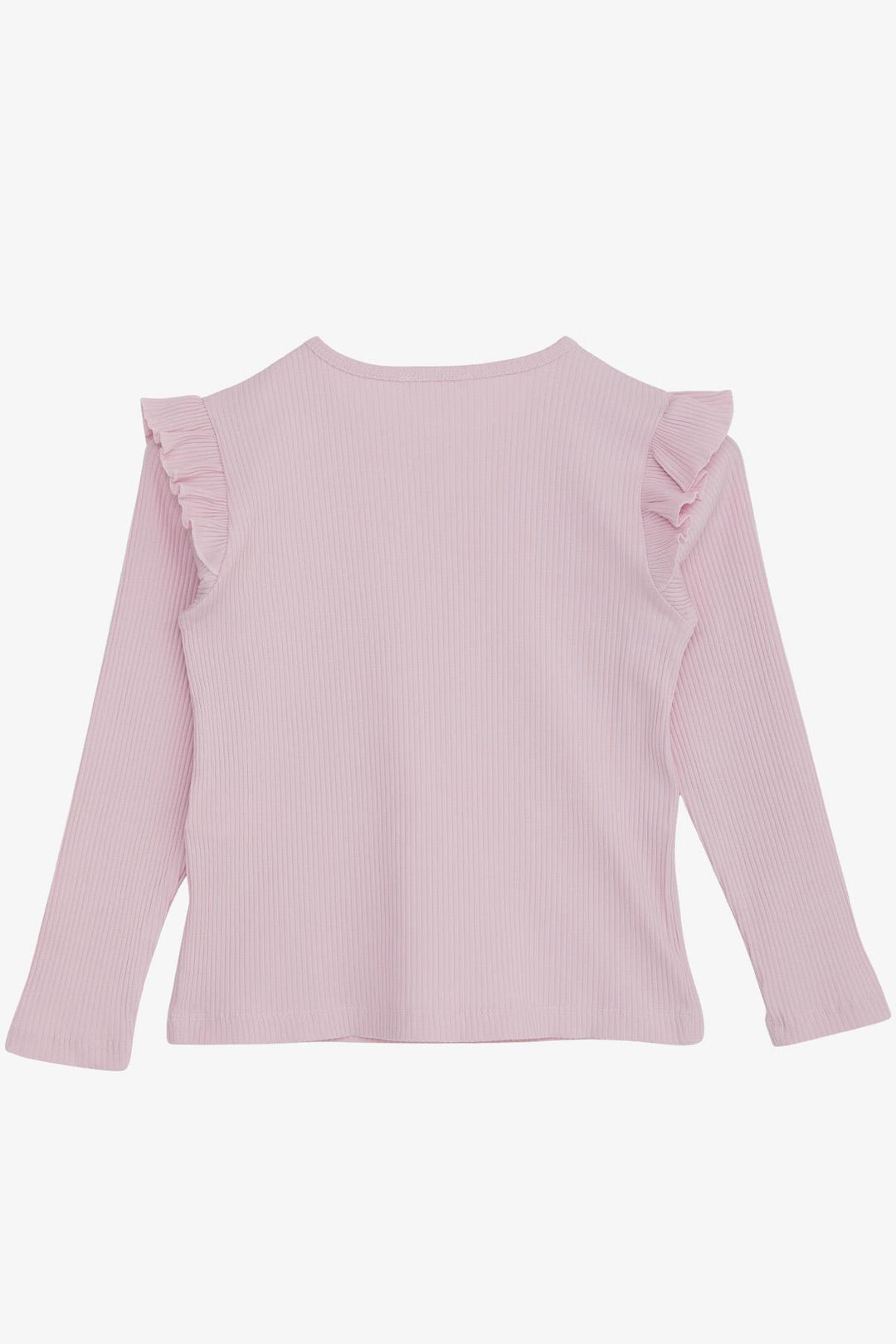 BRE Breeze Girl's Long Sleeve Frilly Blouse 84 Years, Pink - Bremerhaven