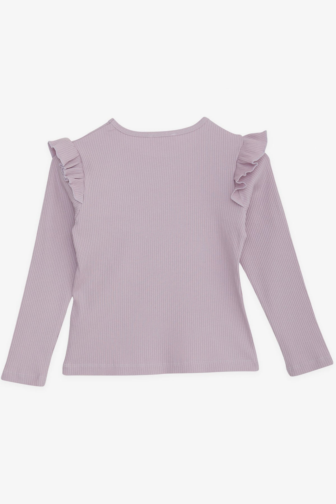 BRE Breeze Girl's Long Sleeve Frilly Blouse 84 Years, Light Lilac - Troyes