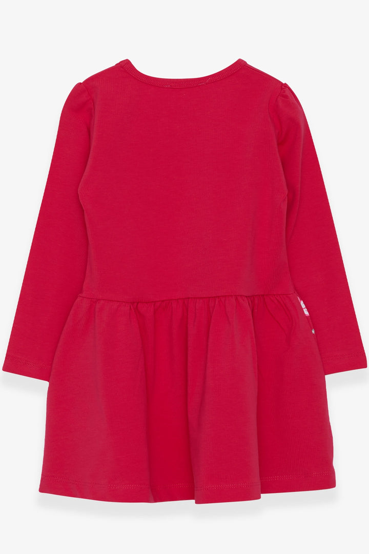 BRE Breeze Girl Child Long Sleeve Dress Floral Printed Patterned 3-7 Years, Pink - Augsburg