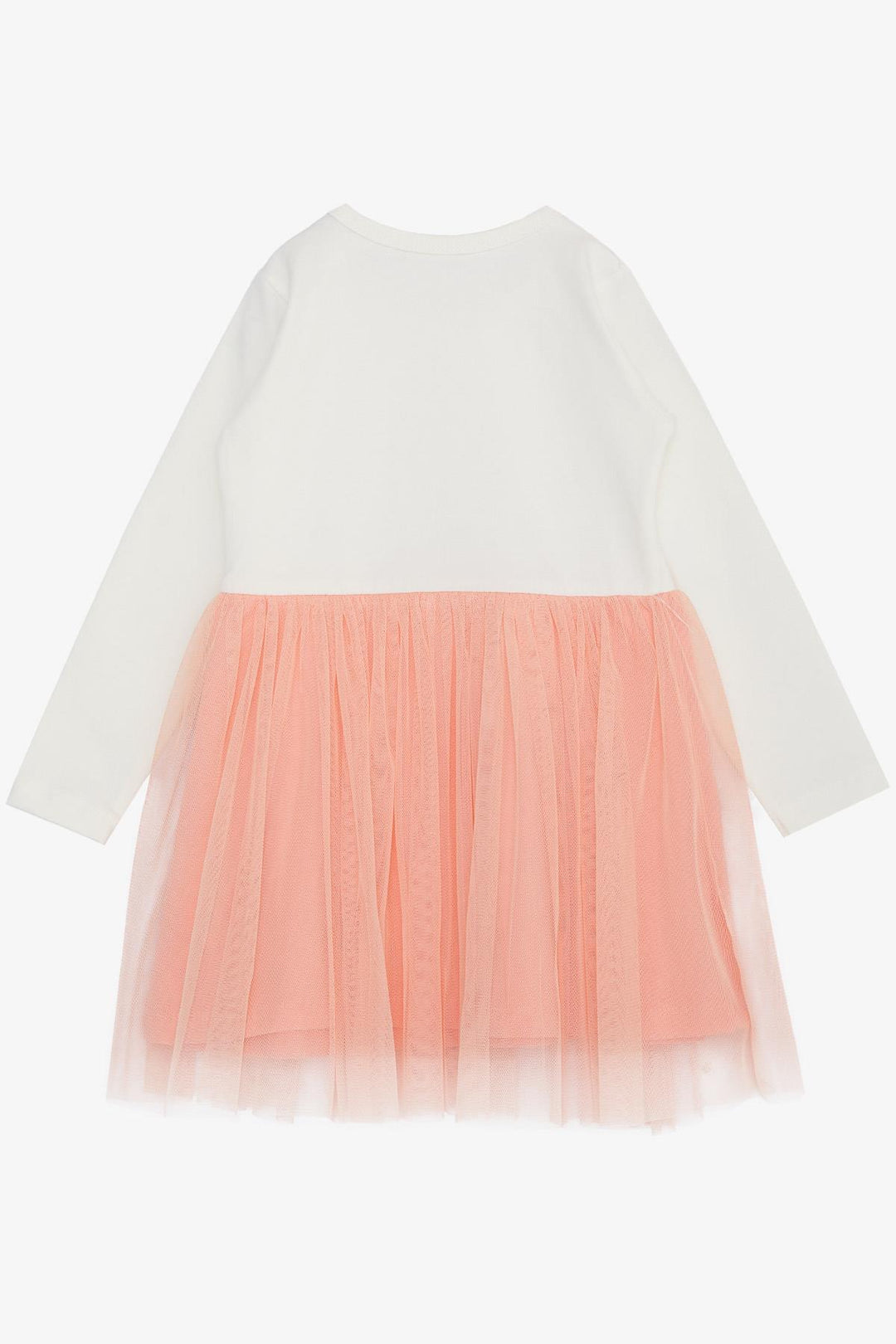 BRE Breeze Girl Child Long Sleeve Dress Flower Pattern Cute Fawn Printed 1.5-5 Years, Ecru - Durham