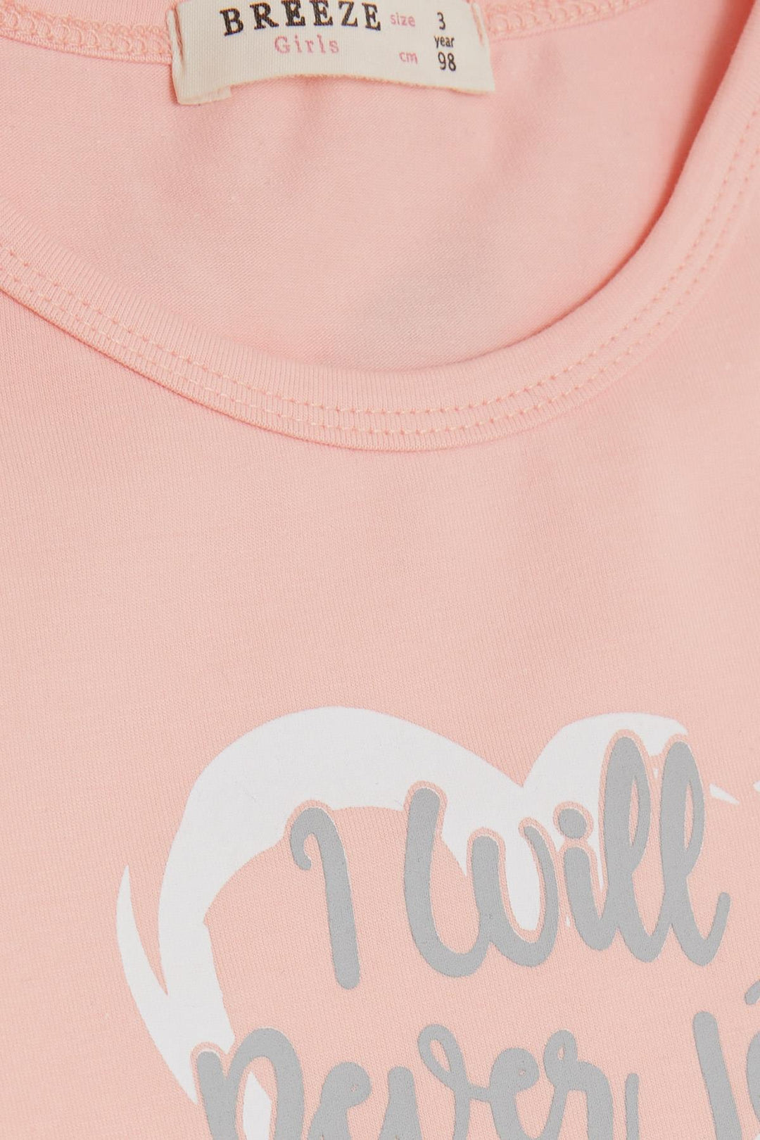 BRE Breeze Girl Child Long Sleeve Dress with Button Accessory Bow 3-8 Years, Pink - East Providence