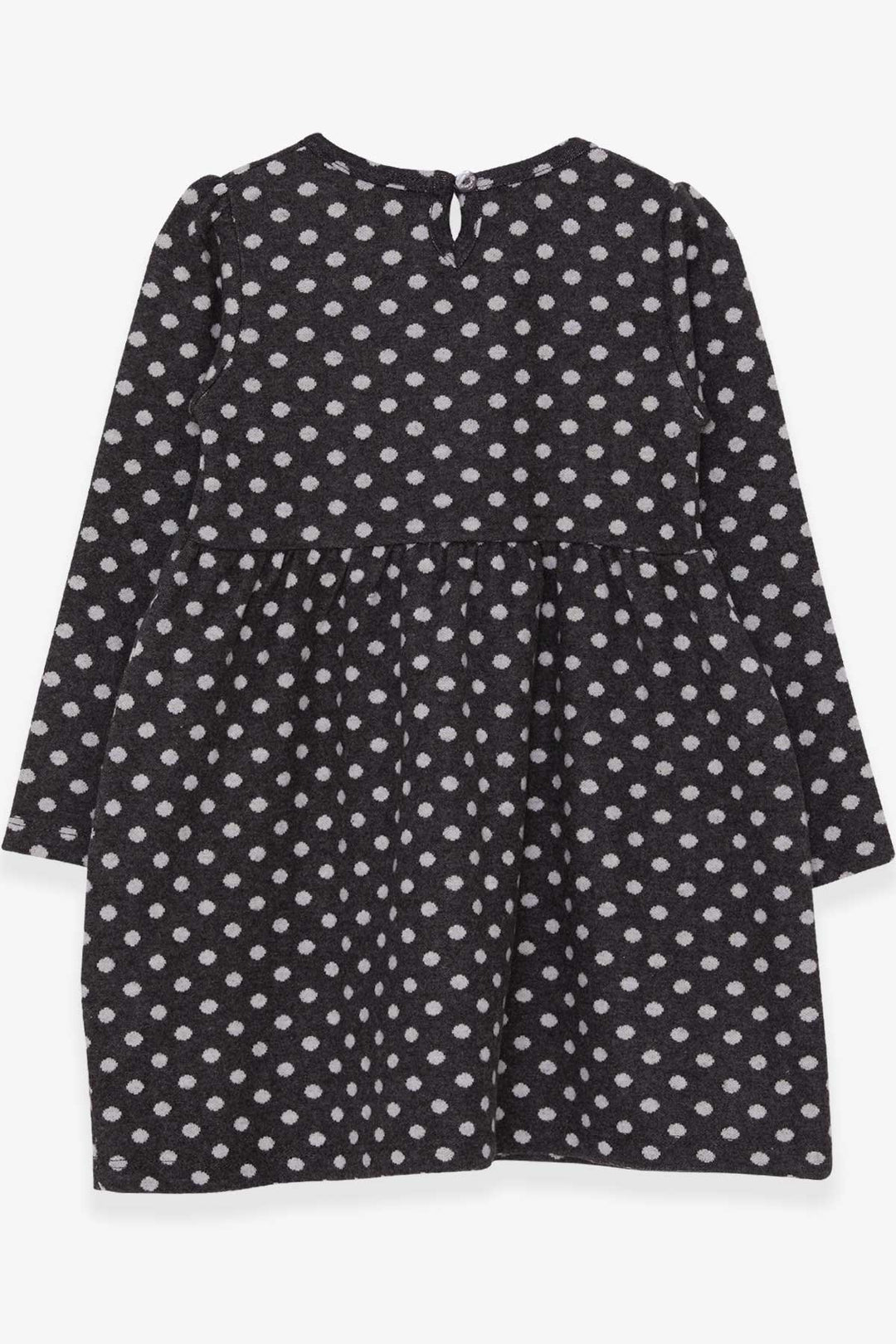 BRE Breeze Girl Child Long Sleeve Dress Polka Dot Patterned 4-8 Years, Smoke Gray - Viladecáns