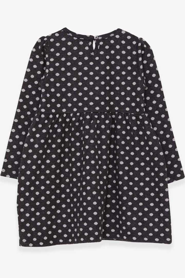 BRE Breeze Girl Child Long Sleeve Dress Polka Dot Patterned 4-8 Years, Smoke Gray - Viladecáns