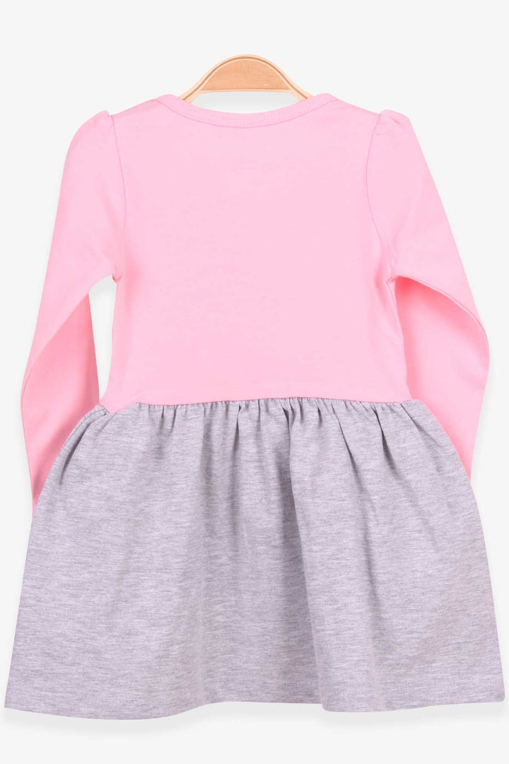 BRE Breeze Girl's Dress with Sequined Embroidery Cat 1-4 Years, Powder - Horizon West