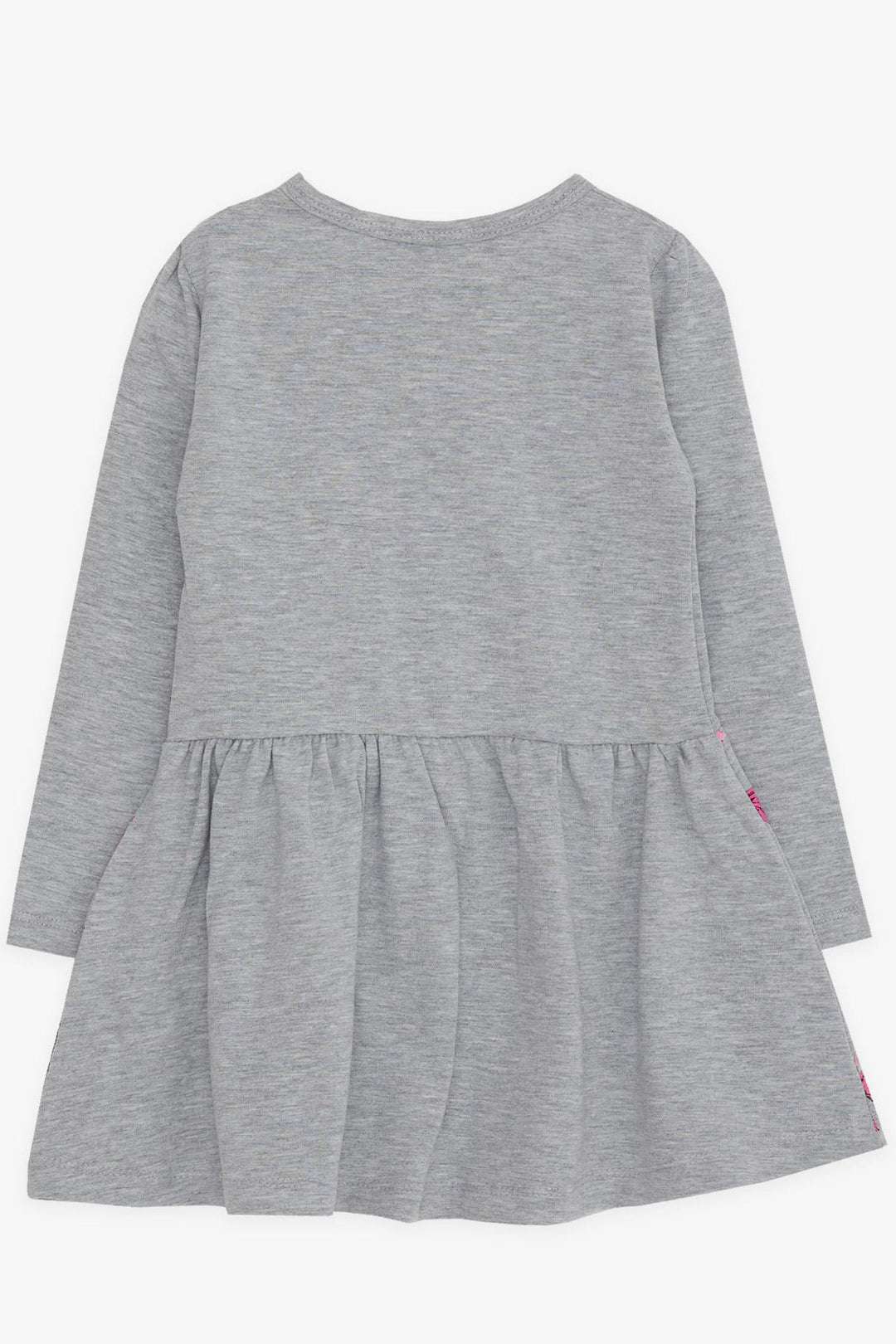 BRE Breeze Girl Child Long Sleeve Dress Sequined Girl Printed 3-7 Years, Grey Melange - Pinotepa