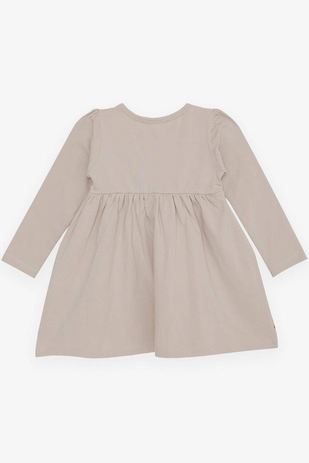BRE Breeze Girl Child Long Sleeve Dress Cute Fawn Printed 2-6 Years, Beige - Worcester