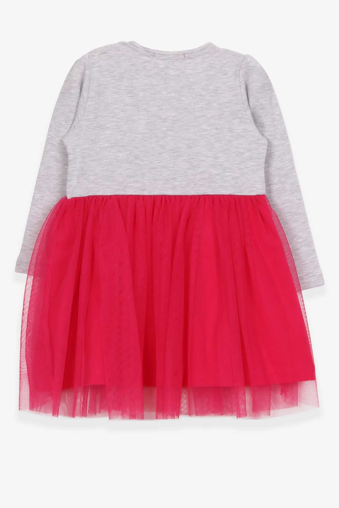 BRE Breeze Girl Child Long Sleeve Dress Decorated Girl Printed 2-6 Years, Grey Melange - London