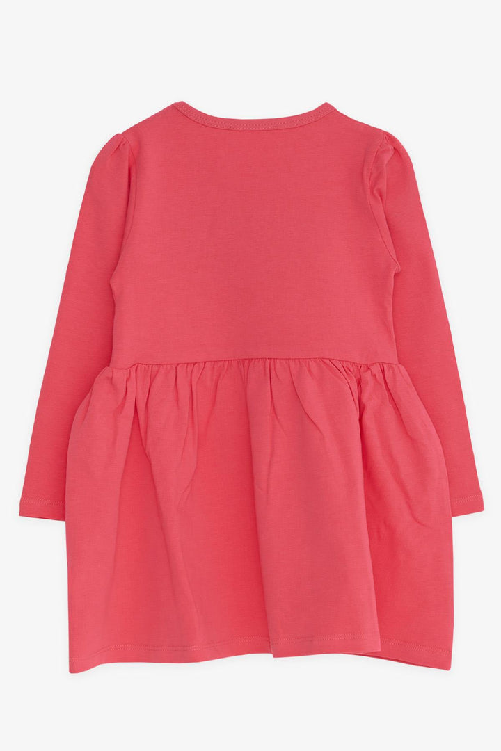 BRE Breeze Girl Child Long Sleeve Dress with Rabbit Embroidery 2-6 Years, Coral - San Bernardino