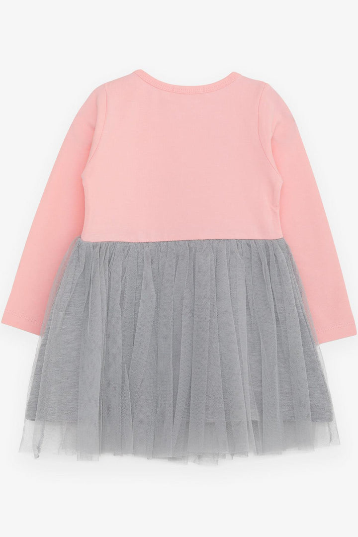 BRE Breeze Girl Child Long Sleeve Dress Unicorn Printed 2-6 Years, Powder - Hempstead