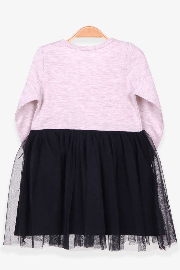 BRE Breeze Girl Child Long Sleeve Dress Unicorn Printed 2-6 Years, Beige Melange - Fajardo