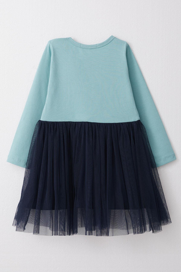BRE Breeze Girl Child Long Sleeve Dress Printed with Hearts 1.5-5 Years, Aqua Green - Frankenthal