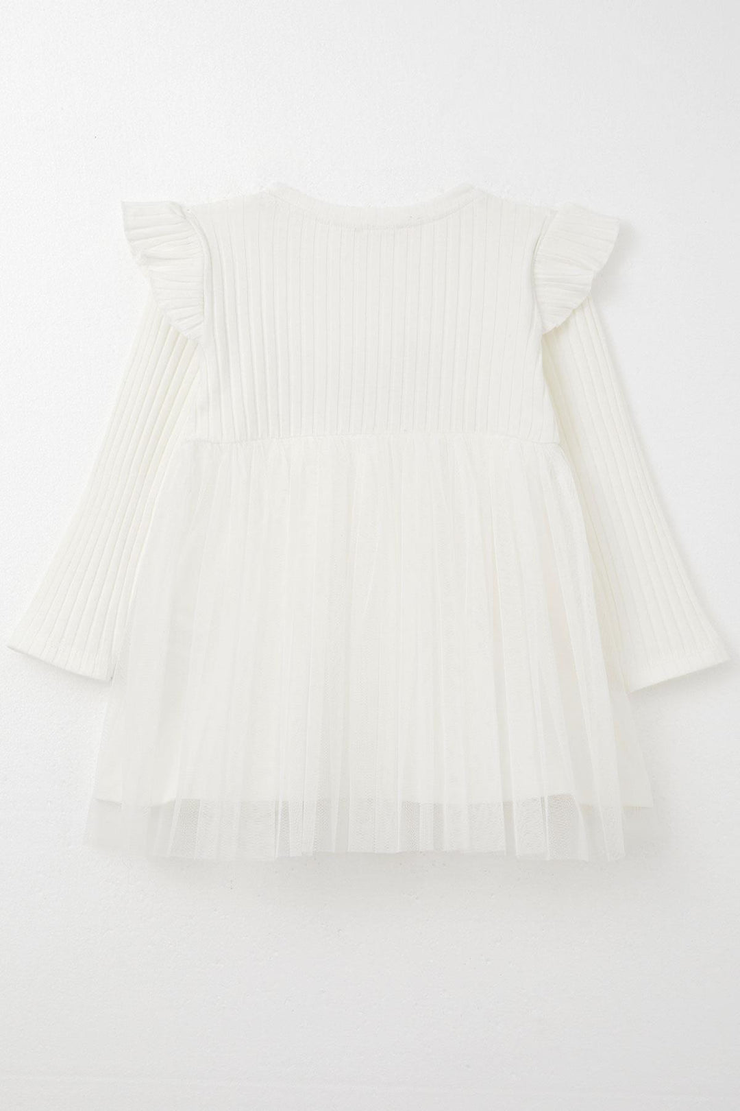 BRE Breeze Girl Child Long Sleeve Dress with Summer Embroidery 1.5-5 Years, Ecru - Soteapan
