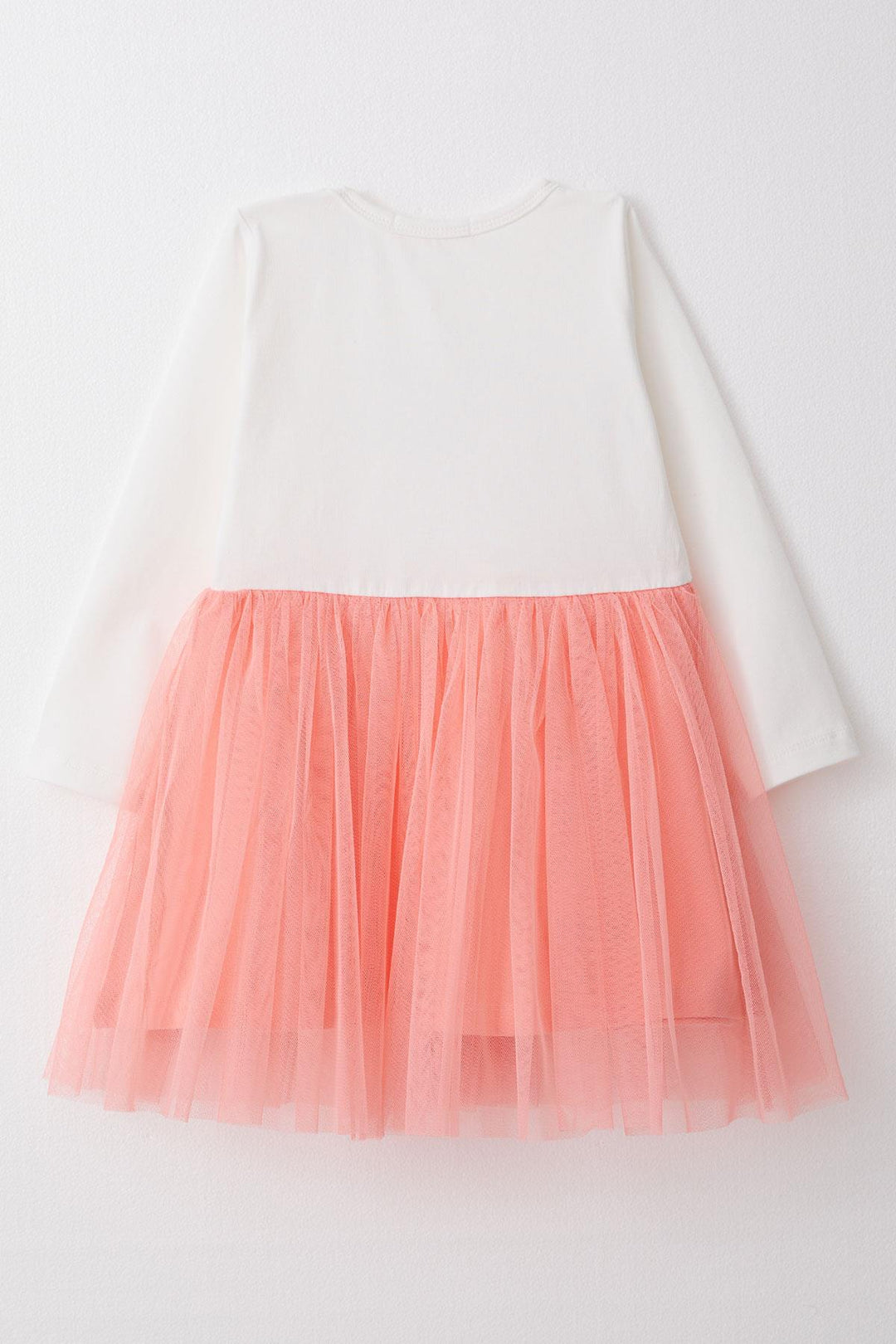 BRE Breeze Girl Child Long Sleeve Dress with Summer Printed Hearts 1.5-5 Years, Ecru - Antwerp