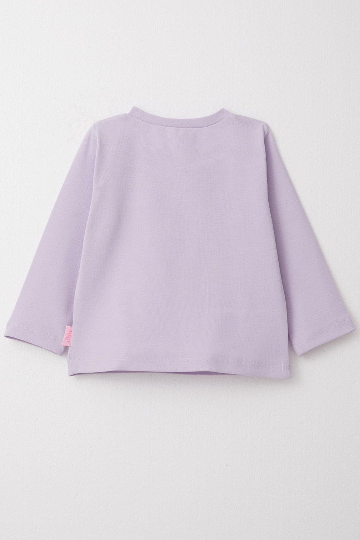 BRE Girl's Long Sleeve T-Shirt Basic 1-4 Years, Light Lilac - Lombard