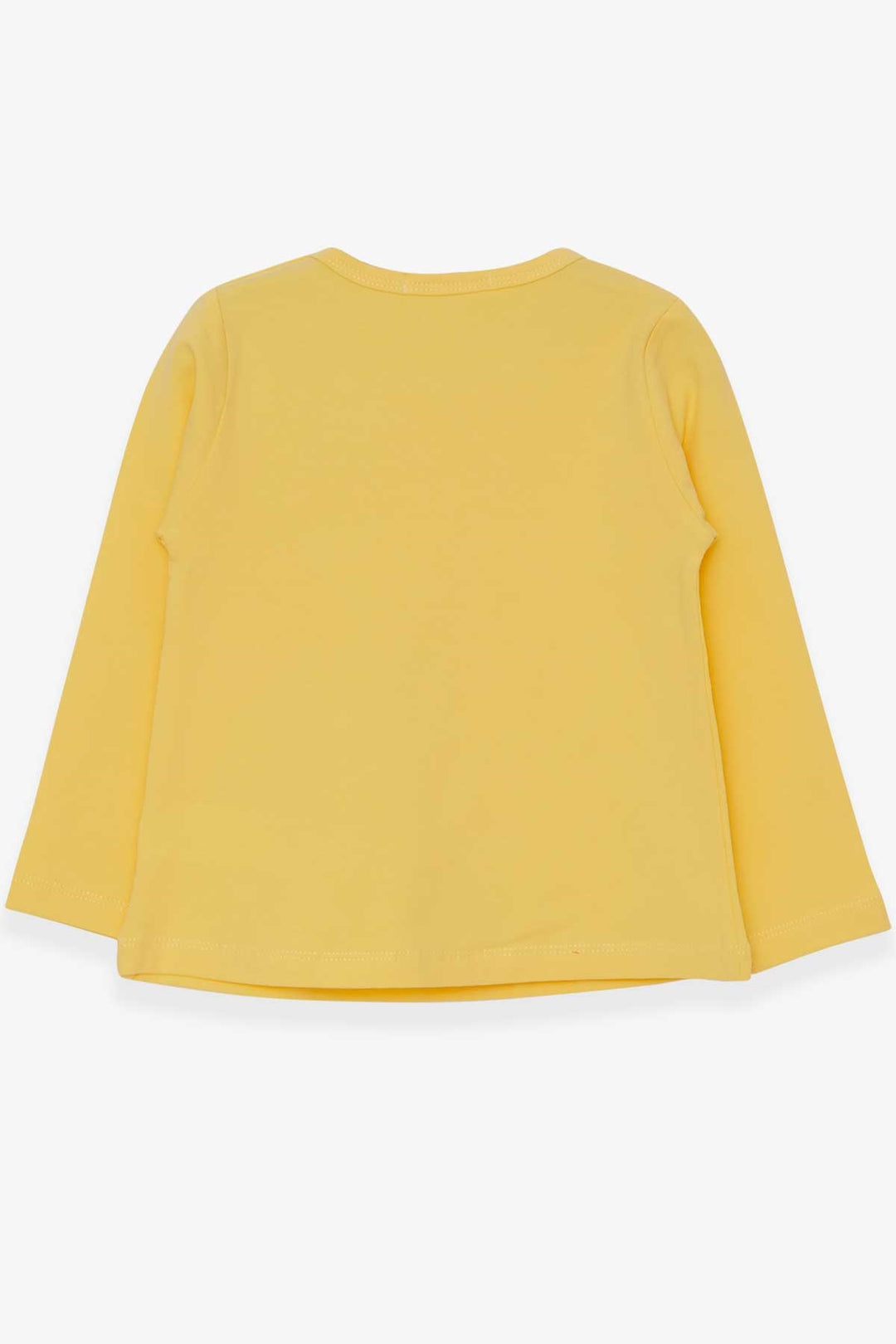 BRE Breeze Girl Child Long Sleeve T-Shirt with Pocket Bunny Printed 1.5-5 Years, Yellow - Puerto Peñasco